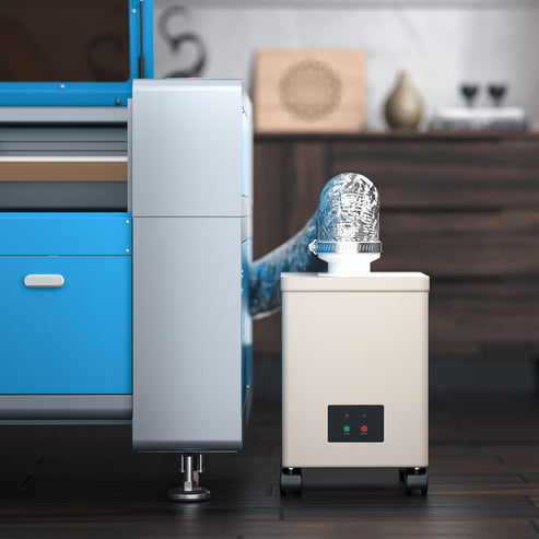 Extracteur de Fumée avec Filtre à 3 Couches et une Hotte d'Aspiration