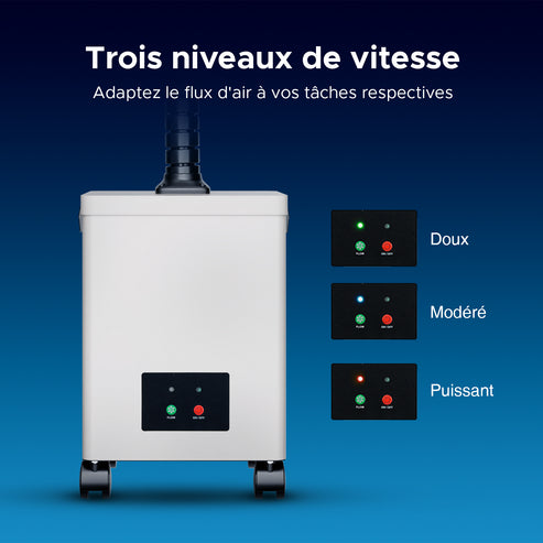 Extracteur de Fumée avec Filtre à 3 Couches et une Hotte d'Aspiration