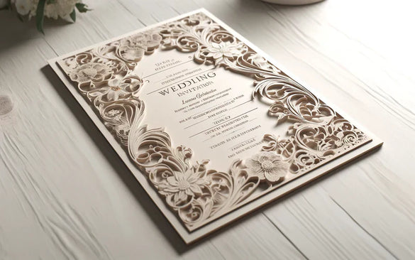 Laser cutting paper