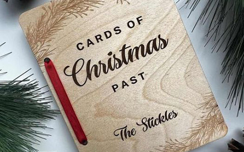 Cadeaux de Noël spéciaux : Cartes de Noël en bois DIY avec graveur laser